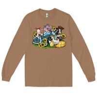 Toasted Coconut farm animals truck Long Sleeve Tee - Zillion Design Studio