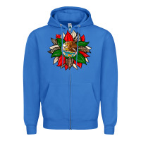 True Royal mexican flag sunflower Zipper Hoodie - Zillion Design Studio