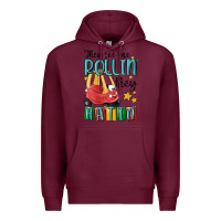 Burgundy they see me rollin' they hatin' Premium Hoodie - MaliasSmallBusiness