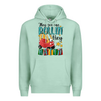 Seafoam they see me rollin' they hatin' Premium Hoodie - MaliasSmallBusiness