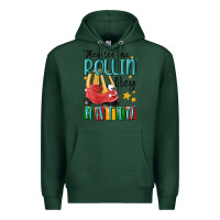 Sports Green they see me rollin' they hatin' Premium Hoodie - MaliasSmallBusiness