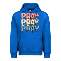 Cobalt pray on it pray over it pray through it Urban Hoodie - MaliasSmallBusiness