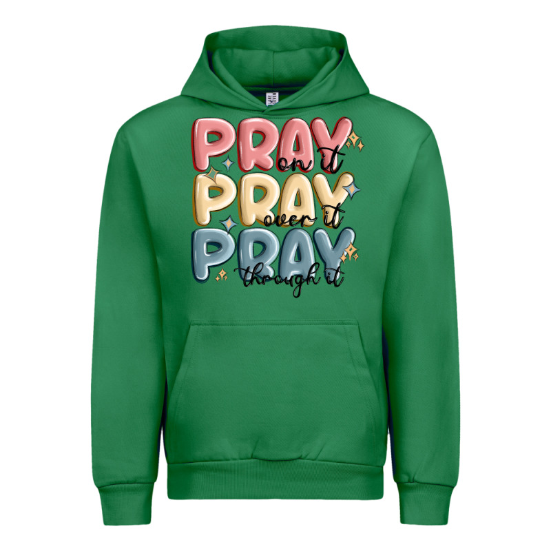 Pray On It Pray Over It Pray Through It Urban Hoodie by MaliasSmallBusiness | Teevron