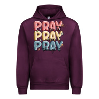 Mauve Wine pray on it pray over it pray through it Urban Hoodie - MaliasSmallBusiness
