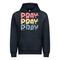 Navy pray on it pray over it pray through it Urban Hoodie - MaliasSmallBusiness
