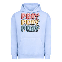 Pigment Grape Ice pray on it pray over it pray through it Urban Hoodie - MaliasSmallBusiness