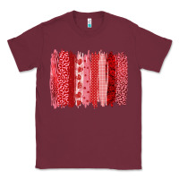 Burgundy valentine's day brushstroke Classic Tee - RanaPortraitStore