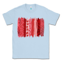 Dusty Blue valentine's day brushstroke Classic Tee - RanaPortraitStore