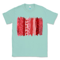 Seafoam valentine's day brushstroke Classic Tee - RanaPortraitStore