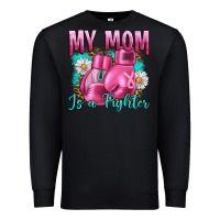 Black Breast Cancer My Mom Is A Fighter Premium Sweatshirt - Artiststas