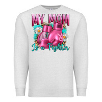 Oatmeal Heather Breast Cancer My Mom Is A Fighter Premium Sweatshirt - Artiststas