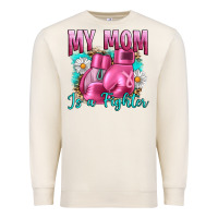 Sandshell Breast Cancer My Mom Is A Fighter Premium Sweatshirt - Artiststas