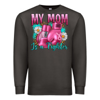 Smoke Breast Cancer My Mom Is A Fighter Premium Sweatshirt - Artiststas