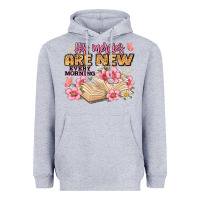 Heather Grey his mercies are new every morning lamentations 3 2 Heavyweight Hoodie - JahusDesignShop
