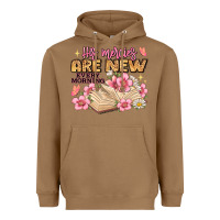 Toasted Coconut his mercies are new every morning lamentations 3 2 Heavyweight Hoodie - JahusDesignShop