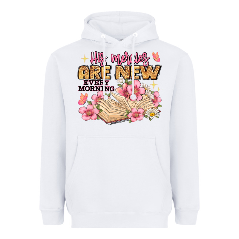 His Mercies Are New Every Morning Lamentations 3 2 Heavyweight Hoodie by JahusDesignShop | Teevron