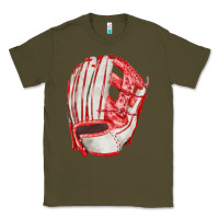 Army Green Catchers Mitt Fa Element Classic Tee - FaDigitalArtStudio