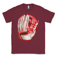 Burgundy Catchers Mitt Fa Element Classic Tee - FaDigitalArtStudio