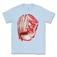 Dusty Blue Catchers Mitt Fa Element Classic Tee - FaDigitalArtStudio