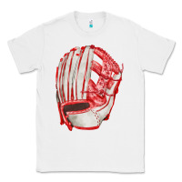 White Catchers Mitt Fa Element Classic Tee - FaDigitalArtStudio