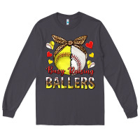 Smoke busy raising ballers with baseball and softball Long Sleeve Tee - texasbilliewilder