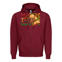 Burgundy Let's Taco 'Bout It Zipper Hoodie - texasbilliewilder