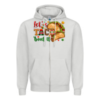 Dove Grey Let's Taco 'Bout It Zipper Hoodie - texasbilliewilder