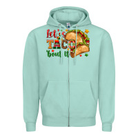 Seafoam Let's Taco 'Bout It Zipper Hoodie - texasbilliewilder