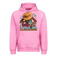 Fuchsia Pink hello sunshine Urban Hoodie - NancyCooperArtShop
