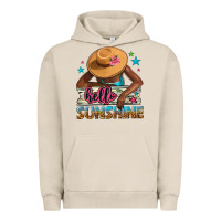 Pigment French Oak hello sunshine Urban Hoodie - NancyCooperArtShop