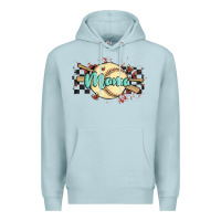 Blue Mist softball mama Premium Hoodie - MaliasSmallBusiness