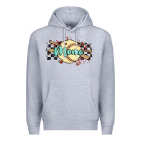 Heather Grey softball mama Premium Hoodie - MaliasSmallBusiness