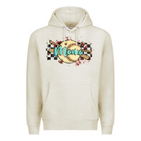 Oatmeal Heather softball mama Premium Hoodie - MaliasSmallBusiness