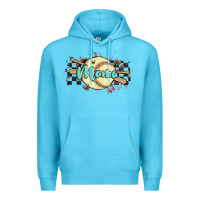 Ocean Blue softball mama Premium Hoodie - MaliasSmallBusiness
