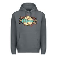 Rock softball mama Premium Hoodie - MaliasSmallBusiness