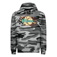 Slate Camo softball mama Premium Hoodie - MaliasSmallBusiness