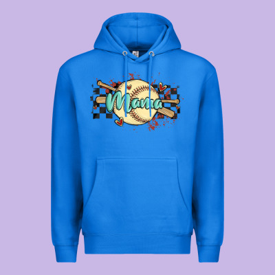 Softball Mama Premium Hoodie Designed By Maliassmallbusiness