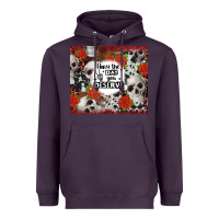 Plum have the day you deserve skull and rose Heavyweight Hoodie - JahusDesignShop