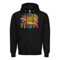 Black Taco Fiesta Zipper Hoodie - texasbilliewilder