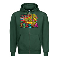 Sports Green Taco Fiesta Zipper Hoodie - texasbilliewilder