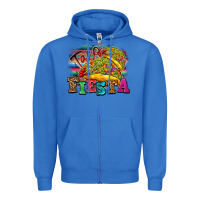 True Royal Taco Fiesta Zipper Hoodie - texasbilliewilder