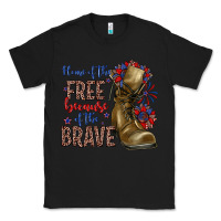 Black home of the free because of the brave Classic Tee - Zillion Design Studio