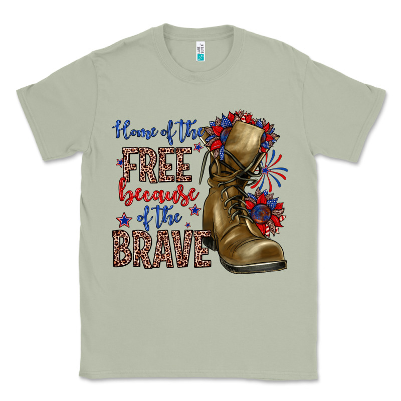Home Of The Free Because Of The Brave Classic Tee by Zillion Design Studio | Teevron