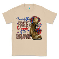 Mushroom home of the free because of the brave Classic Tee - Zillion Design Studio