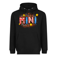Black usa mini  leopard background Heavyweight Hoodie - AdoDesignShop