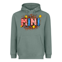 Sage usa mini  leopard background Heavyweight Hoodie - AdoDesignShop