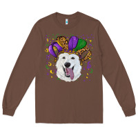 Chestnut mardi gras hat  white shepherd Long Sleeve Tee - RanaPortraitStore