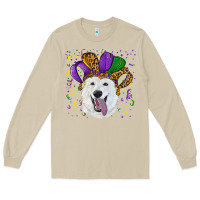 Mushroom mardi gras hat  white shepherd Long Sleeve Tee - RanaPortraitStore