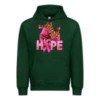 Forest Green Hope Breast Cancer nails Urban Hoodie - NancyCooperArtShop