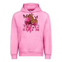 Fuchsia Pink Hope Breast Cancer nails Urban Hoodie - NancyCooperArtShop